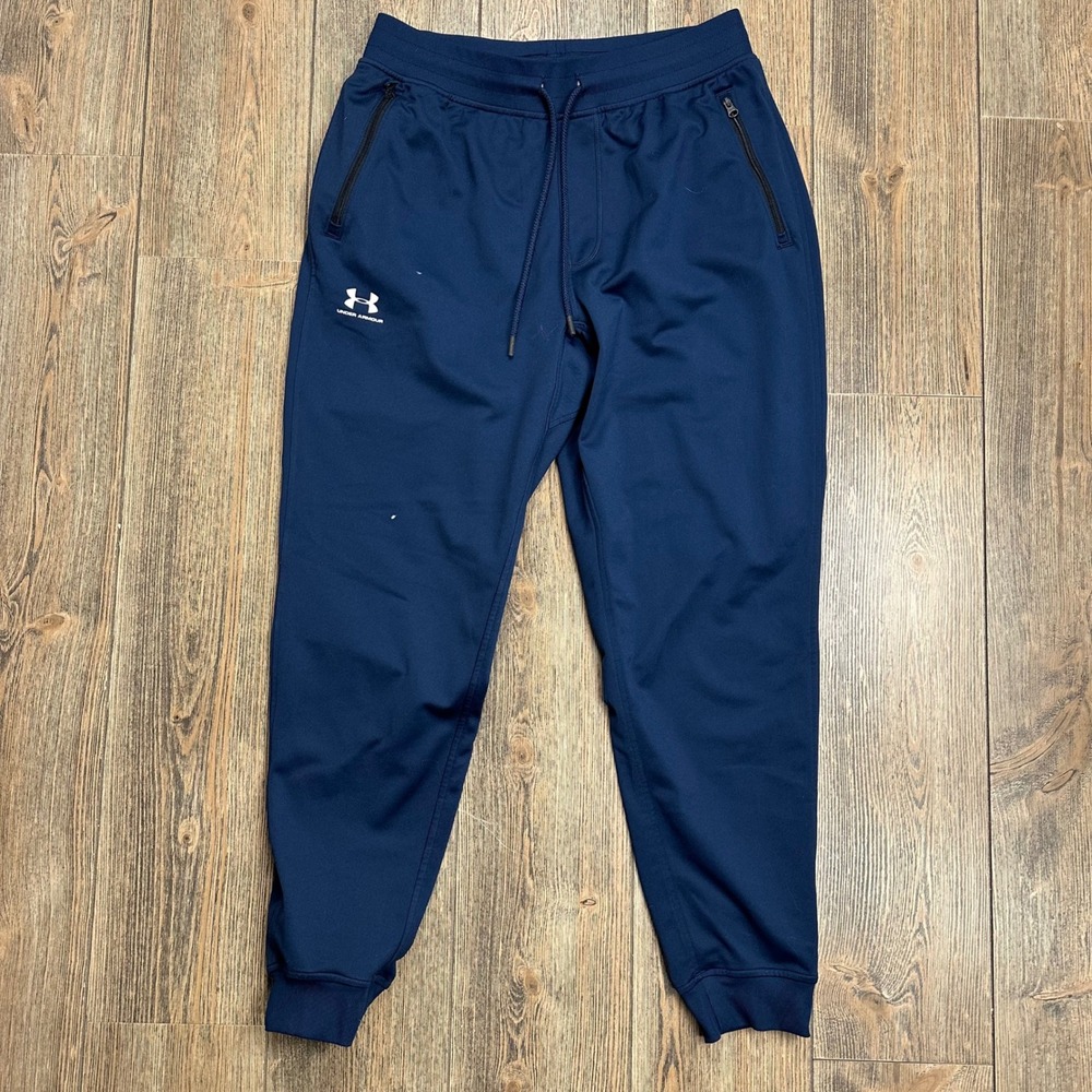 Under Armour UA Sportstyle Mens Loose Fit Joggers Navy Blue Style 1290261 Large